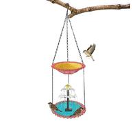 Fmzrbnih Bain d'oiseaux - Bac de rangement pour animaux avec pompe solaire - Bain d'oiseaux avec pompe à eau pour balcon, balustrade, terrasse, colonnes, patio, jardin, rouge-gorge, moineau - Pour