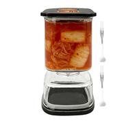 Fmzrbnih Bocal de fermentation pour aliments avec tamis - Bocal de rangement hermétique pour concombres et fermentés - Pour cuisine, café, sucre, farine, flocons d'avoine, salade et