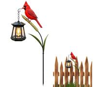 Fmzrbnih Cardinal Solar Lights for Outside Outdoor Figurine Yard Art Lamp