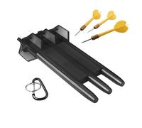 Fmzrbnih Darts Fall - Boîte de rangement rigide pour fléchettes - Protection de l'insert en mousse - Sac de voyage portable avec fermeture éclair - Cible de fléchettes sûre - Organisateur pour vols et