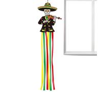 Fmzrbnih Day of The Dead Sugar Skull Hanging Tassel Ornament Decor