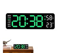 Fmzrbnih Digital wallClock - 8.98x1.38x2.9in Rectangular LED Display, Electronic Timepiece, Portable Modern Home Decor | Kitchen Living Room Alarm Large Font wallDecoration Contemporary Household
