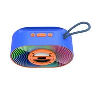 Fmzrbnih Haut-parleur sans fil pour extérieur - Boîtier portable avec lumières RVB et batterie rechargeable - Gadgets technologiques avec cordon et éclairage multicolore pour voyage