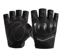 Fmzrbnih MotorcyclesGloves - Half Finger RidingGloves, Multifunctional Fingerless Aanti-Slip Protective Gear | Long Lasting Summer Woven Shell Sweat-ProofGloves for Rowing Outdoor Sports Four Seasons