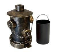 Fmzrbnih Panier à déchets de salle de bain, en forme d'incendie avec grande capacité et pédale - récipient à déchets, pour voiture, bureau, maison, chambre de douche extérieure