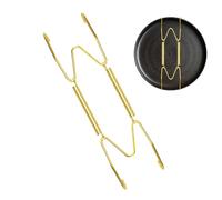 Fmzrbnih Petits cintres pour assiettes - Étagère murale pour la maison, cintres pour assiettes décoratives | Supports de dorée en fer, crochets muraux, métallique invisible