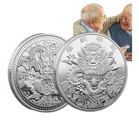 Fmzrbnih Pièce Dragon | Pièce commémorative de Collection Double Face du Nouvel an Chinois | Cadeau de pièce de Monnaie de Dragon de Zodiaque Chinois pour des collègues, des Amis, et des familles