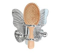 Fmzrbnih Porte-brosse à dents mural | Étagère de rangement murale pour peignes - porte-accessoires en forme de papillon pour salle de bain avec crochet pour bandeaux