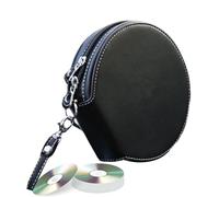 Fmzrbnih Sac de rangement pour DVD de voiture, sac de rangement pour DVD de voiture, étui de rangement à fermeture éclair, coque rigide, étui de rangement robuste pour disque DVD, portefeuille