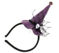 Fmzrbnih Serre-tête avec chapeau de sorcière - Bandeau en toile d'araignée - Chapeau de sorcière d'Halloween | Serre-tête de pour fête - Anneau pour cheveux en toile d'araignée pour