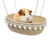 Fmzrbnih Small Animal Cage Hammock- 7.09x9.84x3.54 in Hanging Bed, Soft Warm Fleece Pet Hammock| Portable Pet hammockBed for Guinea Pig Ferret Hamster Sugar Glider, Squirrel Chinchilla Cage Comfort