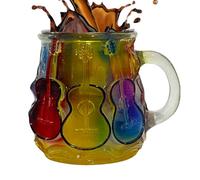 Fmzrbnih Tasse à café guitares - Tasse d'art 3D Guitares, récipients à boire artistiques pour musiciens guitaristes Idées cadeaux Utilisation quotidienne Voyage Maison Noël Entrée à la retraite Objets