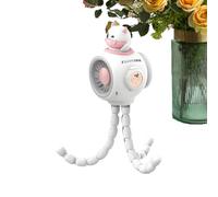 Fmzrbnih Ventilateur de poussette portable - ventilateur de clip 7.8x4.3x4.5 pouce, trois vitesses, outil de refroidissement de charge USB portable | Siège d'auto pour bébé