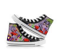 FNAF Chaussures en toile avec motifs de dessins animés - Baskets montantes décontractées pour couple - Chaussures plates Bonnie/Chica - Chaussures à lacets pour homme et femme, 2, 43 EU
