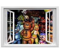 FNAF Sticker mural Motif Cinq nuits à Freddys 780 mm x 560 mm