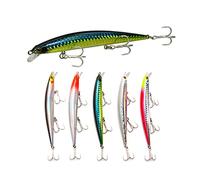 FNAPE Lot de 5 leurres de pêche pour Bar et Bar avec Queue rotative Flottante