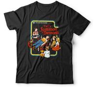 FNASVBOUO Short Sleeve Shirt Tshirt Let's Summon Demons Tshirt Unisex - Funny Animation Top