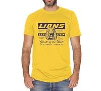 FNASVBOUO T-Shirt Man Once Upon a Time in Hollywood Brad Pitt Lions Tarantino Men's T-Shirt Banana Yellow