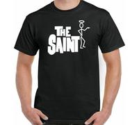 FNASVBOUO The Saint T-Shirt Mens British TV Drama Roger Moore Spy Retro Top