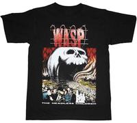 FNASVBOUO W.A.S.P. The Headless Children'89 Wasp Heavy Metal Band New Black T-Shirt