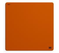 Tapis de Souris de Jeu Fnatic MAX FOCUS3 XL Pro, Surface de Contrôle en Tissu Lisse Orange, Revêtement Résistant à l'eau, Base en Mousse PORON Antidérapante et Bords Cousus Micro-Tricots (480x480x6mm)
