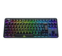Fnatic miniSTREAK TKL Gaming Tastatur, Kailh Speed Silver, RGB, noir G