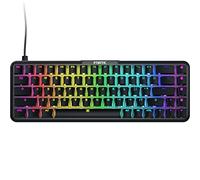 Fnatic STREAK65 QWERTY - Clavier de Jeu mécanique rétroéclairé par LED RVB - Commutateurs Speed Silver - Disposition compacte et Portable à 65% - Clavier de Jeu Pro Esports (Disposition US)
