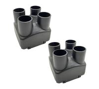 FNBDDX 1/2/4/6X 42mm 4 trous couvercle de sortie d'air ventilation pièces chauffage stationnement diesel adaptées au Webasto 2KW adapté for voiture camion bus caravane bateau(2X)
