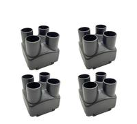 FNBDDX 1/2/4/6X 42mm 4 trous couvercle de sortie d'air ventilation pièces chauffage stationnement diesel adaptées au Webasto 2KW adapté for voiture camion bus caravane bateau(4X)