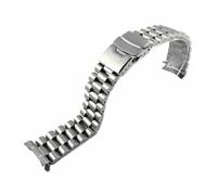 FNBDDX 3 Styles 22mm Bracelet En Acier De Plongée Métal Adapté For Casio For Duro For Mdv107-1A For MDV106-1A Montre Pièces Rechange(A-silver 3)