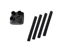 FNBDDX 42mm/60mm/75mm Couvercle de ventilation sortie d'air Conduit chauffage Tuyau conduit Noir Adapté for stationnement Air Diesel Pièce Adaptée for Webasto(42mm Cover and Pipe)