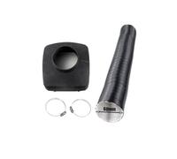 FNBDDX 42mm/60mm/75mm Couvercle de ventilation sortie d'air Conduit chauffage Tuyau conduit Noir Adapté for stationnement Air Diesel Pièce Adaptée for Webasto(60mm Cover and Pipe)