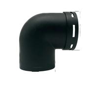 FNBDDX 4X 42/60/75/90mm Connecteur de sortie coude tuyau d'air en plastique forme L adapté for Webasto for Eberspaecher Diesel Parking for accessoires chauffage voiture(4Pcs 60mm B)