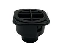 FNBDDX 6X 42mm/60mm/75mm/90mm Chauffage Chaud De Stationnement Évent Voiture Conduit Sortie D'air Noir Adapté Aux Pièces Auto Camion Webasto(6Pcs 42mm Square)