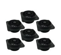 FNBDDX 6X 60mm 75mm 90mm Sortie de climatiseur voiture noire adaptée for Webasto Convient for Eberspacher d'aération chauffage avec ventilateur Évent climatisation(6Pcs 90mm)