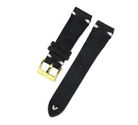 FNBDDX Bracelet à boucle en cuir Vintage, 18mm, 20mm, 22mm, dégagement rapide, de montre, accessoires Sport(Black White,22mm)