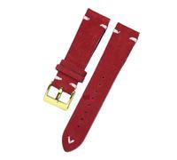 FNBDDX Bracelet à boucle en cuir Vintage, 18mm, 20mm, 22mm, dégagement rapide, de montre, accessoires Sport(Red White,22mm)