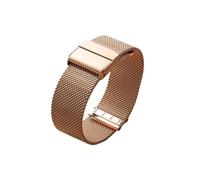 FNBDDX Bracelet De Montre En Maille 0.6MM Adapté For Seiko For DW Acier For Milanais 12 13 14 15 16 17 18 19 20 21 22 24mm Hommes Femmes(RoseGold,12mm)