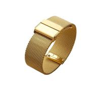 FNBDDX Bracelet De Montre En Maille 0.6MM Adapté For Seiko For DW Acier For Milanais 12 13 14 15 16 17 18 19 20 21 22 24mm Hommes Femmes(Gold,21mm)