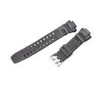 FNBDDX Bracelet De Montre En Résine Noire Adapté For GW-2000 GW-3500B GW-3000B G-1200B G-1250B Silicone Accessoires Bande(Black-Silver)