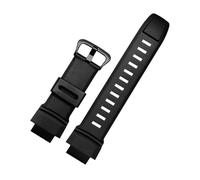 FNBDDX Bracelet De Montre En Silicone For Casio For G-Shock For Protrek For PRG-500 510 550 280 250 For PRG-260 270 500 For PRW-3500 2500 5100 Bande 18 Mm(Black black)