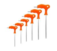 FNBDDX Clé outil à main clé hexagonale intérieure en acier haute teneur carbone 2.5mm 3mm 4mm 6mm 8mm poignée T Allen(2.5mm)