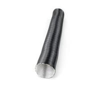 FNBDDX Couvercle de ventilation sortie d'air 75 mm, conduit chauffage 100 cm, tuyau noir adapté au stationnement à air diesel, for voiture, camion, caravane, camping-car(100cm Heater Duct)