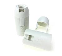 FNBDDX Douille de lampe à vis E14 E27 noire et blanche, for table, sol, éclairage LED, base bougie, 4 A, 250 V(E14 W)