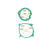 FNBDDX Ensemble de joints moteur ventilateur chauffage à air diesel 2KW 5KW et brûleur adaptés au chinois adapté camion voiture Eberspacher Airtronic(2KW)