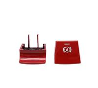 FNBDDX Interrupteur de frein stationnement électronique, couvercle commutateur bouton P automatique adapté aux séries BMW 5 7 X3 X4 X5 X6 M5 F01 F02 F10 F12 F15 F16 F25 F26(A Red 1PC)
