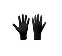 FNBDDX Lot de 10 gants jetables en nitrile for barbecue et grillades. Gants cuisine noir, sans poudre, résistants à la chaleur adaptés au contact alimentaire