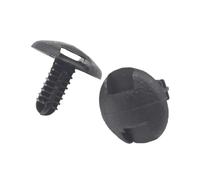 FNBDDX Lot de 50 rivets en plastique noir for garniture intérieure coffre, diamètre 5 mm ou 6(5mm 50Pcs)