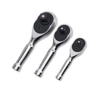 FNBDDX Mini liquet 1/4 3/8 1/2 pouces, jeu de cliquets trapus, tête dégagement rapide, carrée 72 dents, petit manchon(1-4 3-8 1-2)