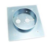 FNBDDX Support de montage base amélioré for chauffage à air diesel, plaque sol adaptée for Eberspacher, convient for Webasto, voiture, camion, fourgonnette, camping-car, noir, argent(Silver Bigger)